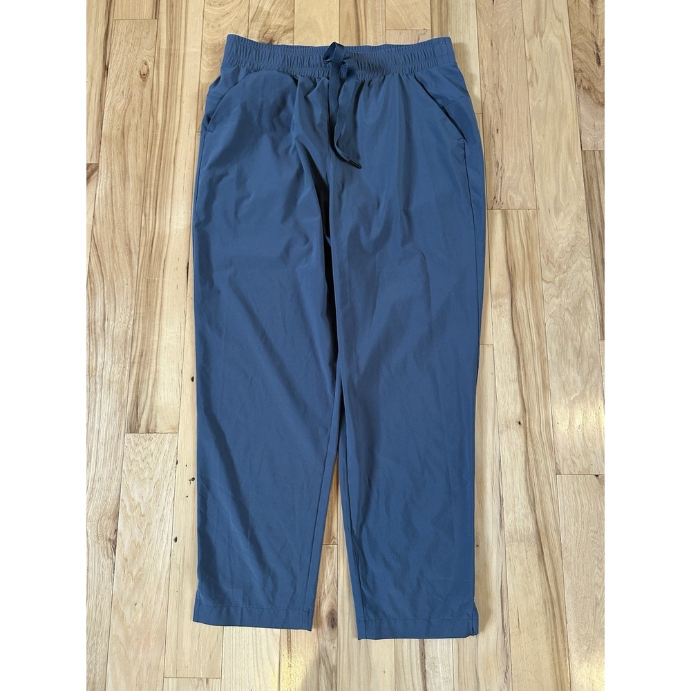 Free Fly Breeze Drift Pants Women Large 26" Inseam Blue Quick Dry UPF 50+ Hiking